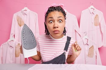 Ironing linen clothes