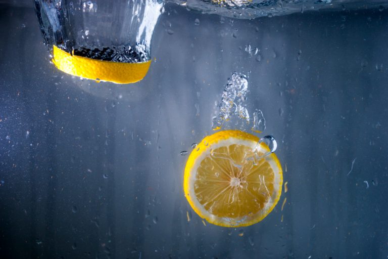 Lemon in water