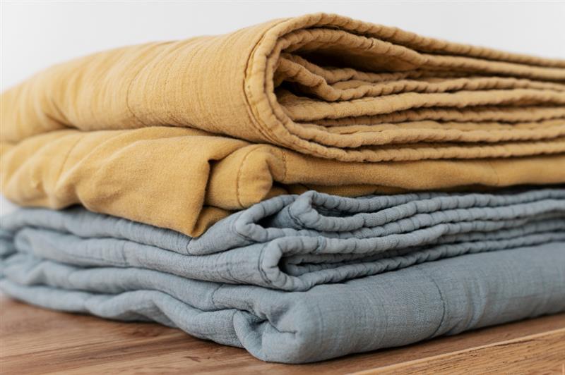 wash heavy blankets with glass beads