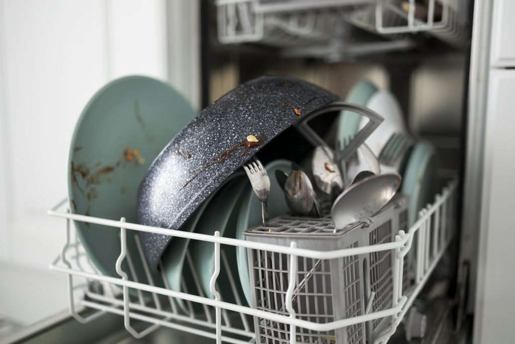 dirty-dishes-washing-machine-high-angle