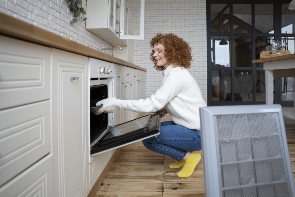 full-shot-smiley-woman-baking